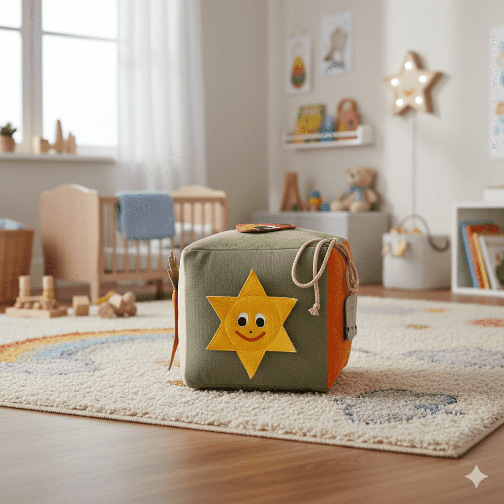 CEDR Kostka motorická s motivy - 22x22x22cm