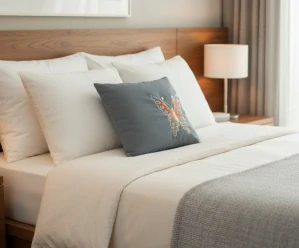 CEDR Polštář pohankový 30x35 cm s výšivkou motýla