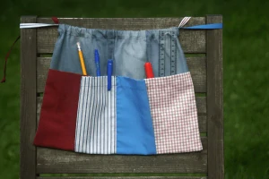 CEDR Kapsář pro prvňáky - džínový základ 43 x 31 cm