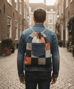 CEDR Batoh z džínoviny velký 29 l