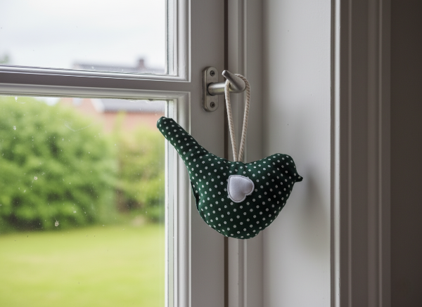 CEDR Textilní ptáček 14 x 9 cm