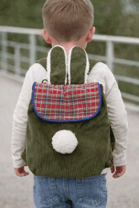 CEDR Dětský manšestrový batůžek „Zajíček“