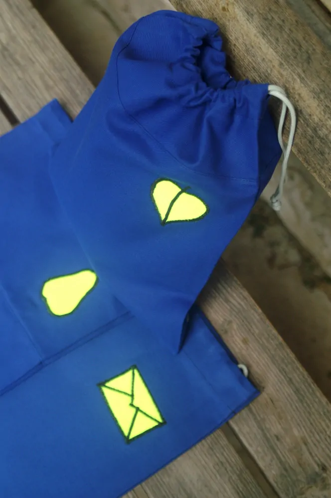 CEDR Sáček na obuv školní  modrý, 33x27,5 cm