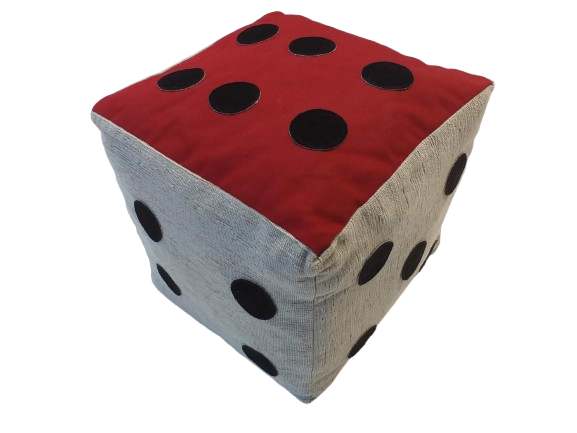 CEDR Hrací kostka textilní 21x21x21cm