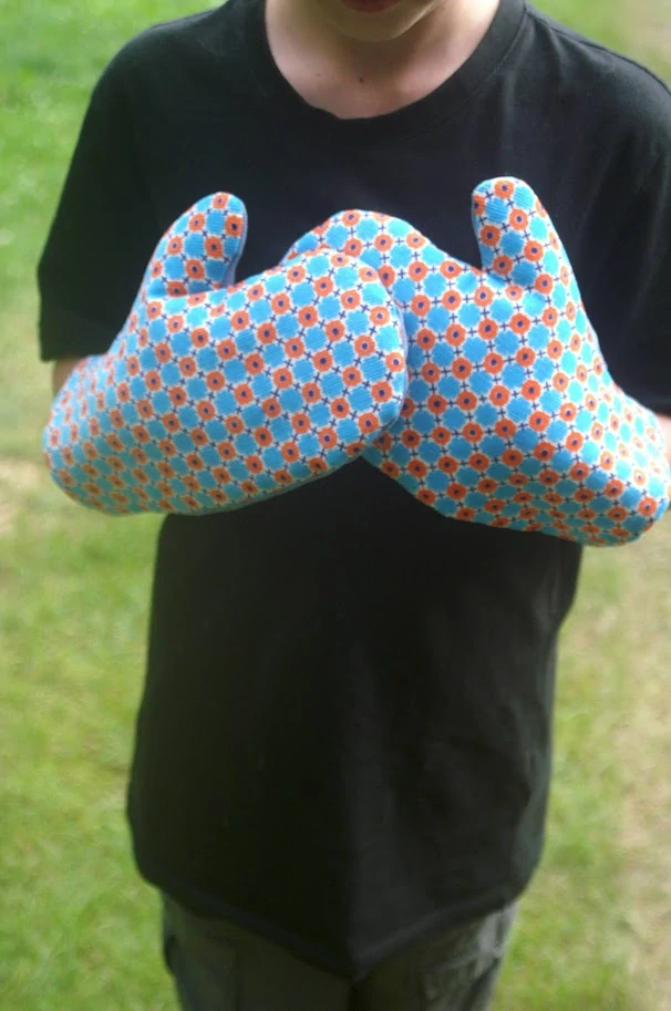 CEDR Sada chňapek s riflovinou FLOWER 29 cm