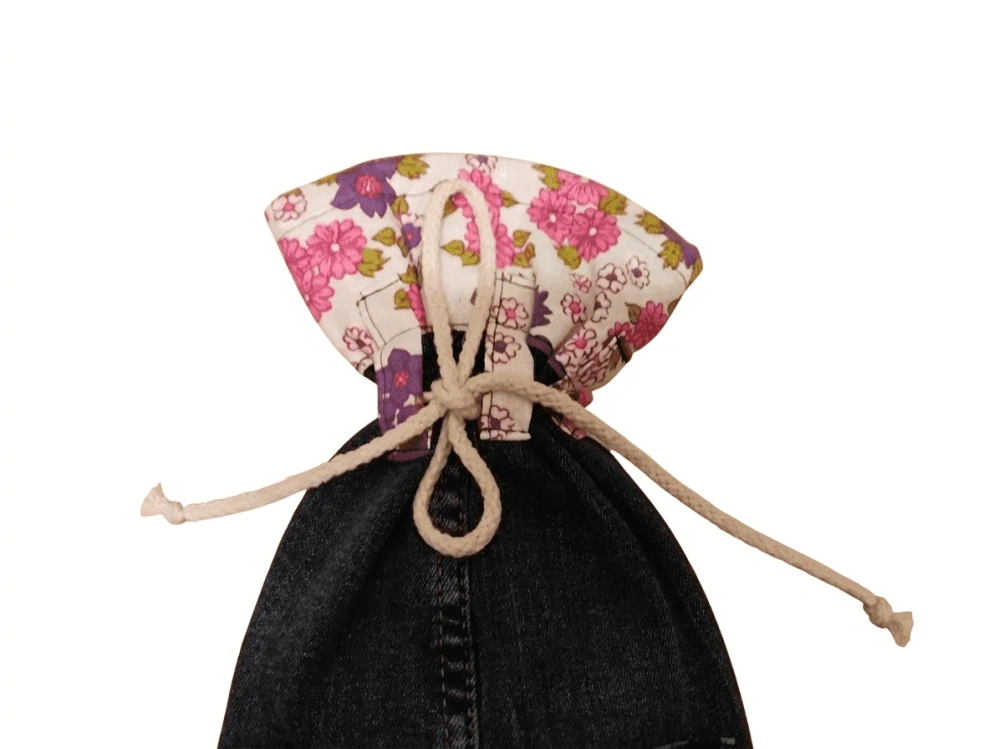 CEDR denimový měšec „Denim Bloom“ s kapsou