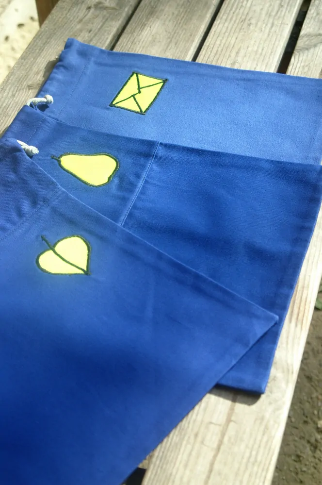 CEDR Sáček na obuv školní  modrý, 33x27,5 cm