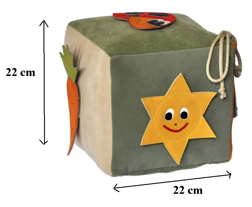 CEDR Kostka motorická s motivy - 22x22x22cm