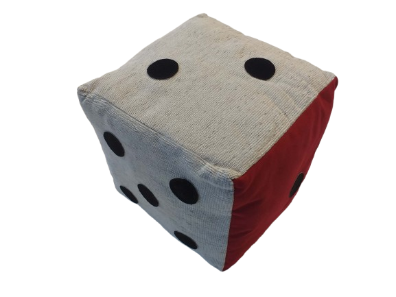 CEDR Hrací kostka textilní 21x21x21cm