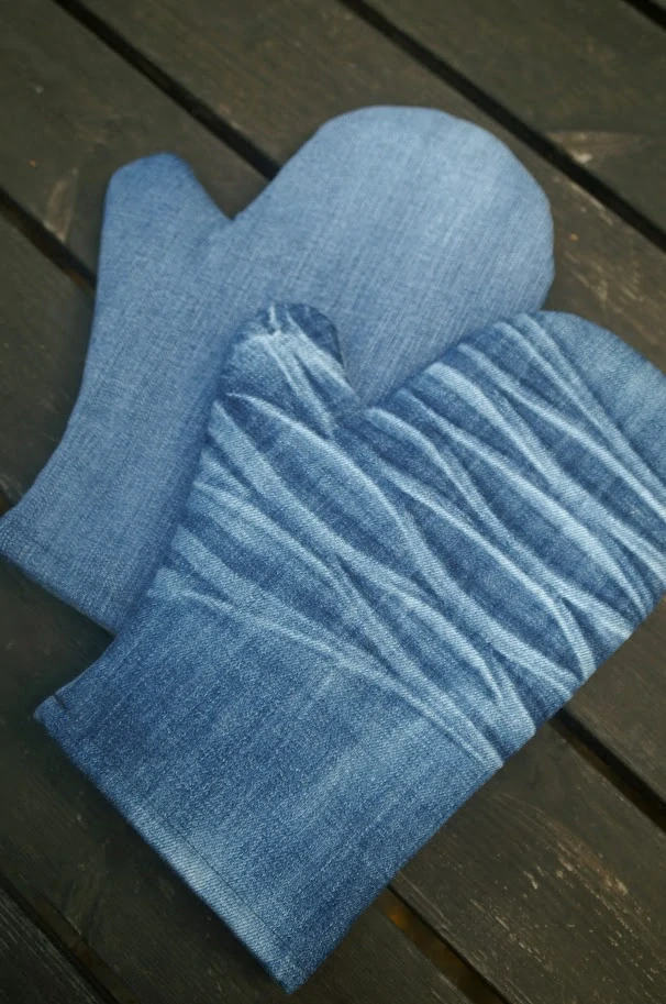 CEDR Sada chňapek s riflovinou STRIPES 29 cm