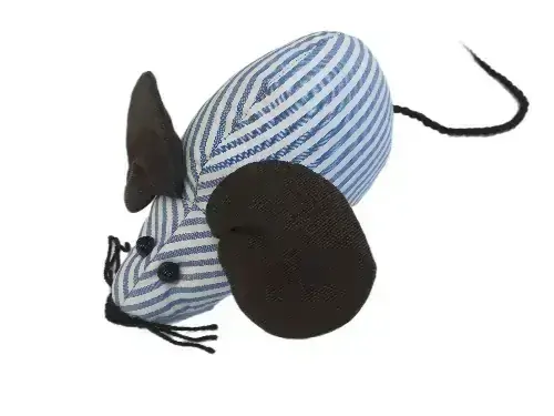 CEDR Myška textilní hnědá 17 cm x 9 cm