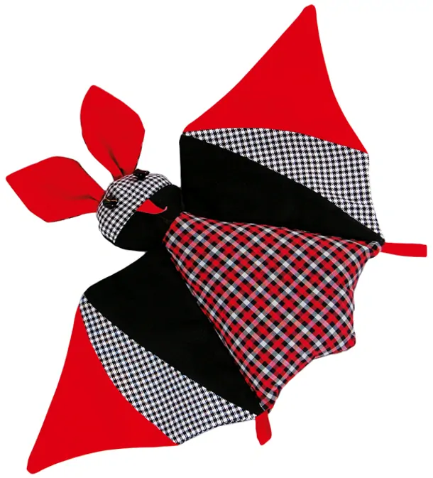 CEDR Netopýr textilní malý s chrastítkem 30x40 cm  