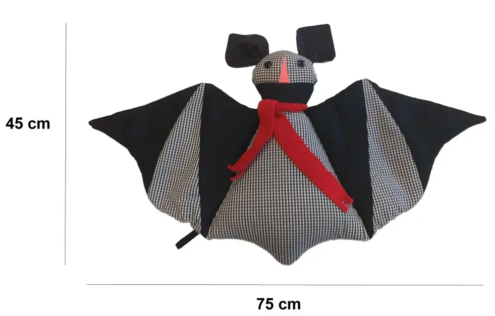 CEDR Netopýr z kvalitní textilie velký 75x45 cm