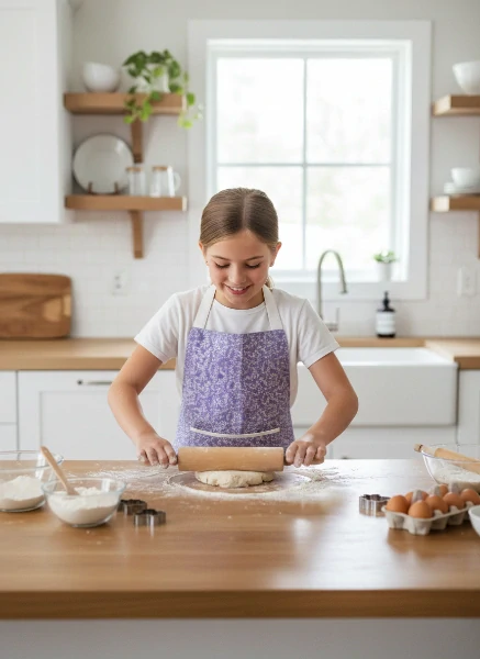 CEDR Zástěrka dětská do kuchyně od 9 do 12 let