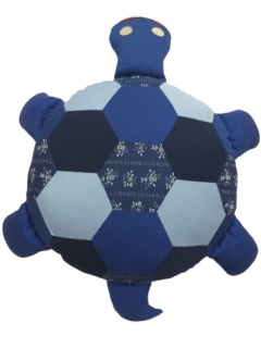 CEDR Sedák želva střední modrá 55x43cm