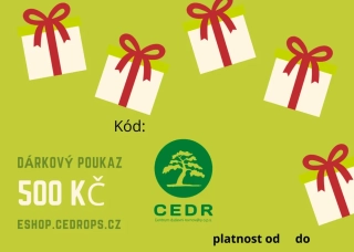 CEDR Elektronický dárkový poukaz 500 Kč
