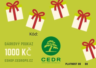 CEDR Elektronický dárkový poukaz 1000 Kč