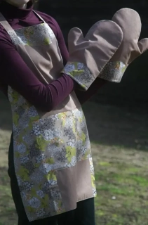 CEDR Kuchyňská sada (zástěra, 2 chňapky)