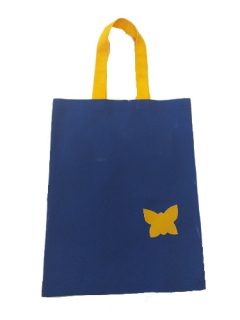 CEDR Sáček modrý s nášivkou motýl