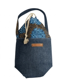 CEDR Džínový vak s uchem „Denim Orient“