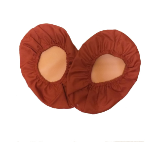 CEDR Návleky na obuv (pár) nízké - tmavě červená