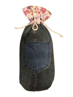 CEDR denimový měšec „Denim Bloom“ s kapsou